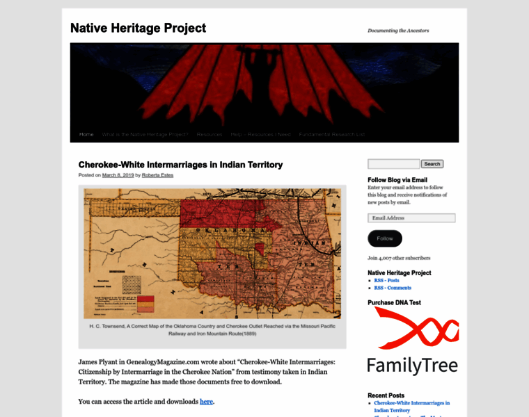 Nativeheritageproject.com thumbnail