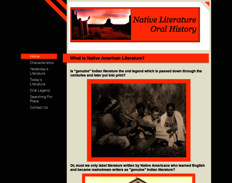 Nativeliterature.org thumbnail