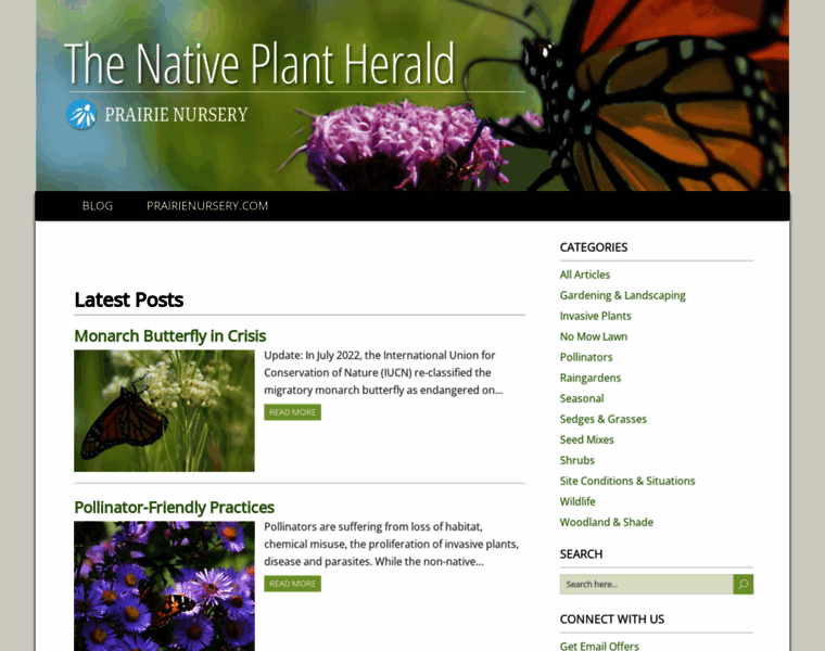 Nativeplantherald.prairienursery.com thumbnail