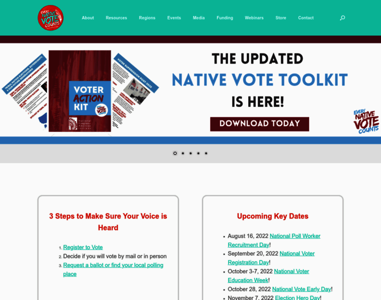 Nativevote.org thumbnail