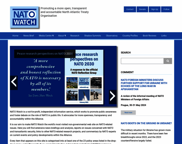 Natowatch.org thumbnail
