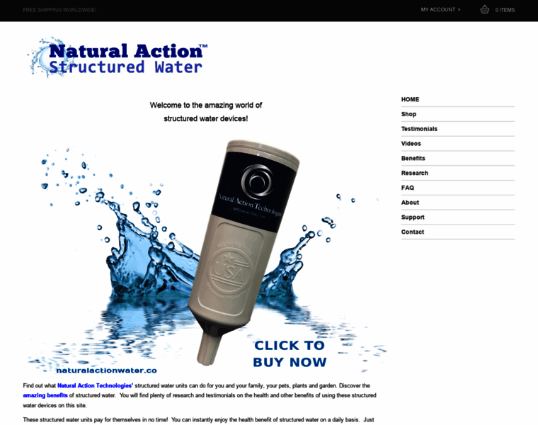 Naturalactionwater.co thumbnail