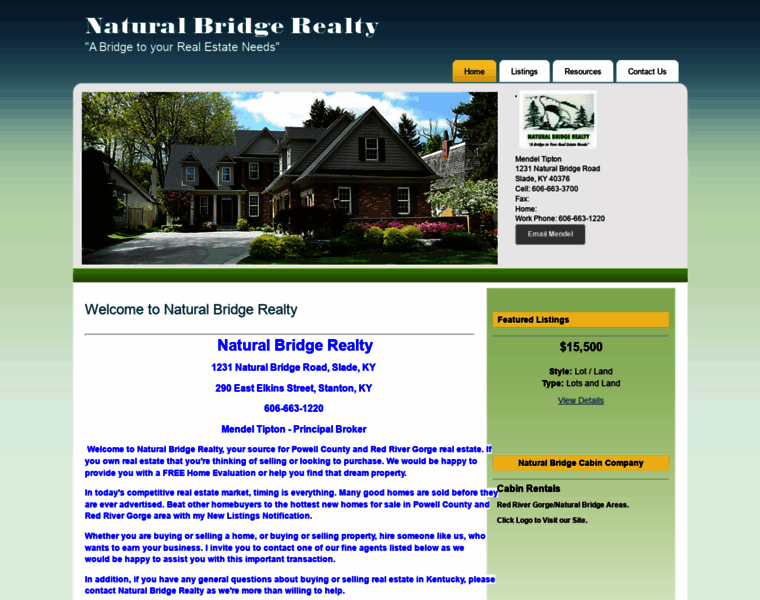 Naturalbridgerealty.com thumbnail