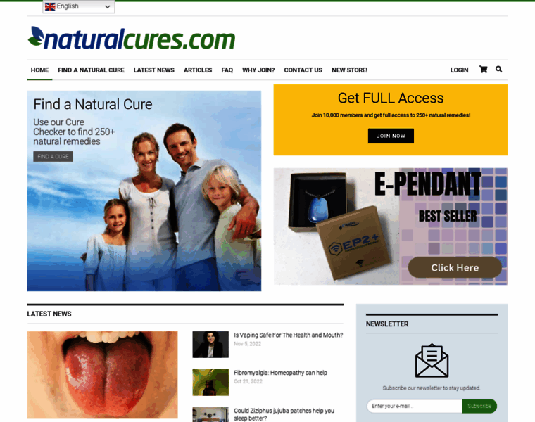 Naturalcures.com thumbnail