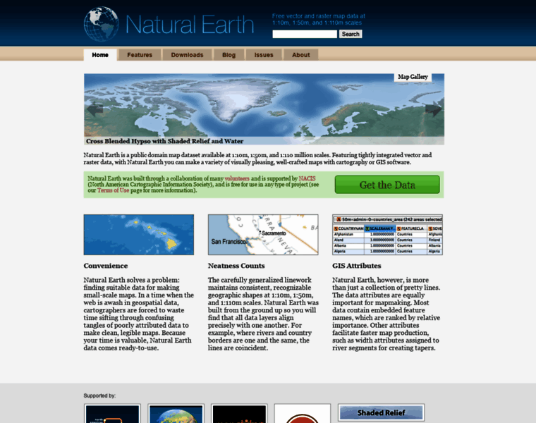 Naturalearthdata.org thumbnail