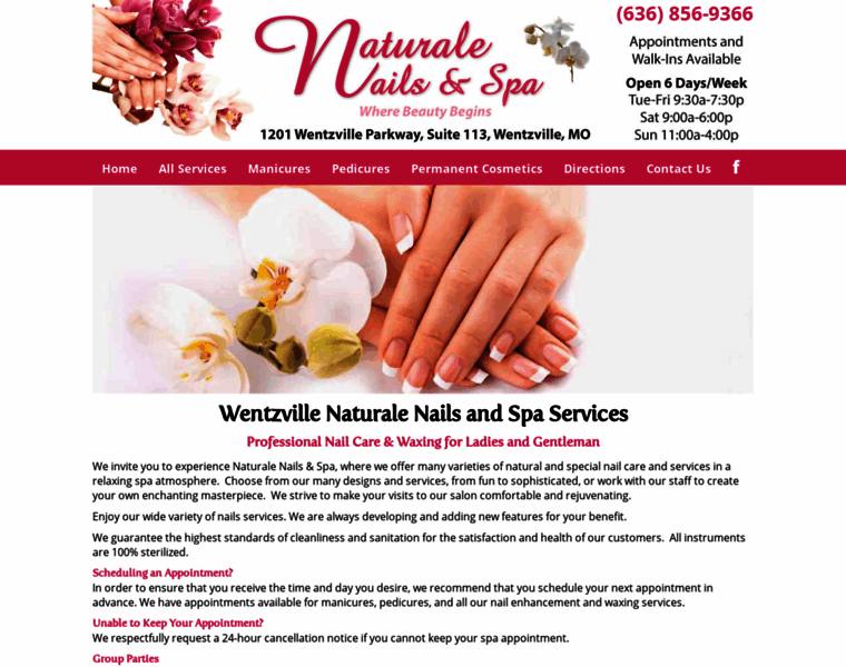Naturalenailspa.com thumbnail