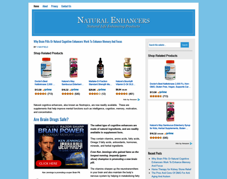 Naturalenhancers.net thumbnail