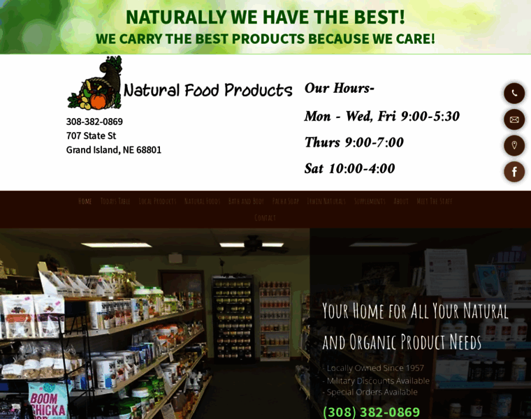 Naturalfoodproducts.net thumbnail