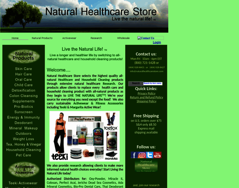 Naturalhealthcarestore.com thumbnail