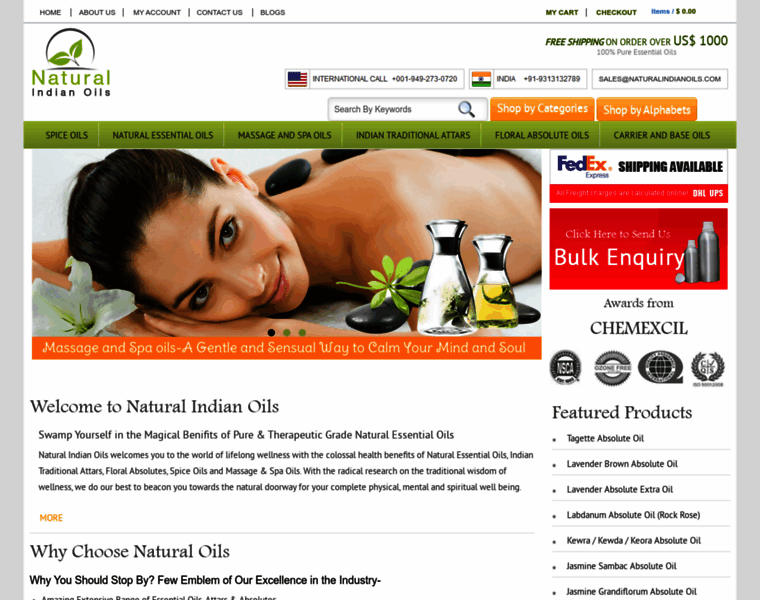 Naturalindianoils.com thumbnail