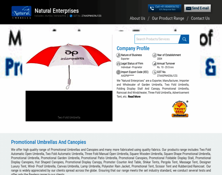 Naturalumbrella.com thumbnail
