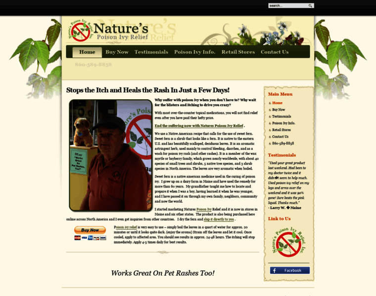 Naturespoisonivyrelief.com thumbnail