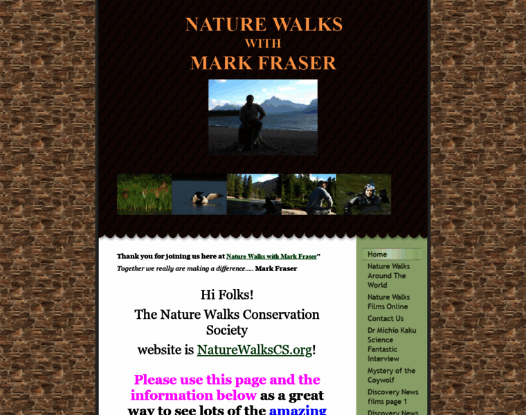 Naturewalkswithmark.org thumbnail