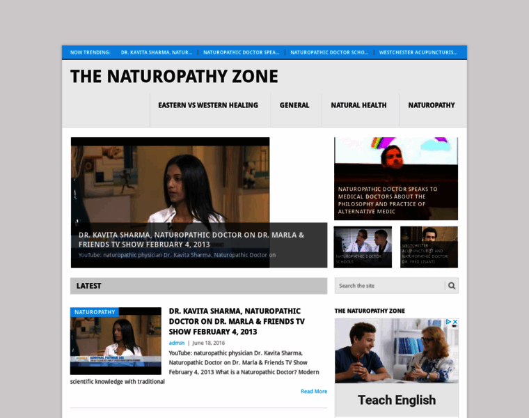 Naturopathyzone.com thumbnail