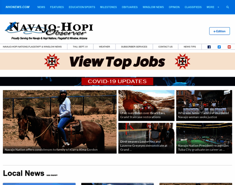 Navajohopiobserver.com thumbnail