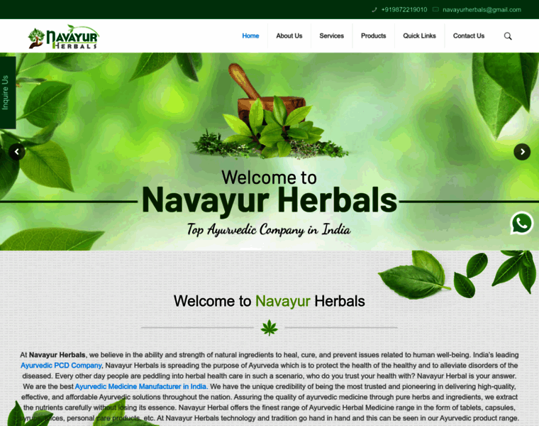 Navayurherbals.com thumbnail
