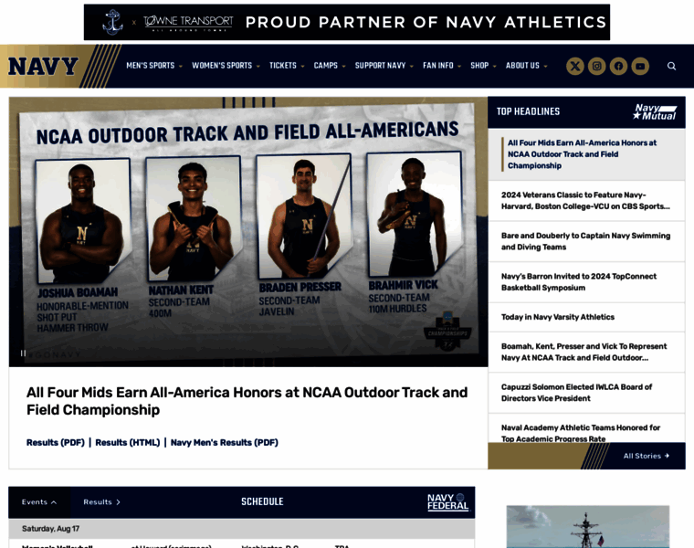 Navysports.com thumbnail