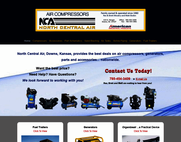 Ncaircompressors.com thumbnail