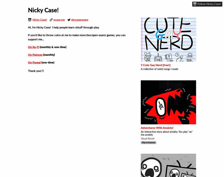 Ncase.itch.io thumbnail