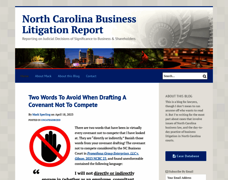 Ncbusinesslitigationreport.com thumbnail