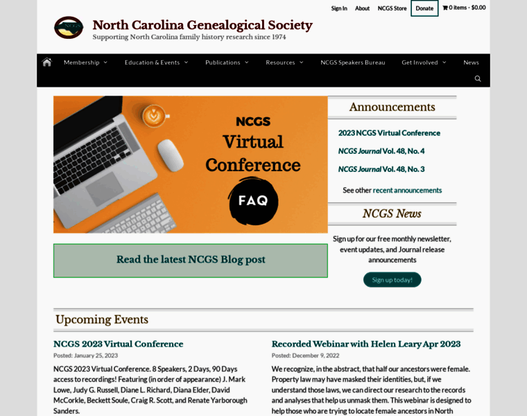 Ncgenealogy.org thumbnail