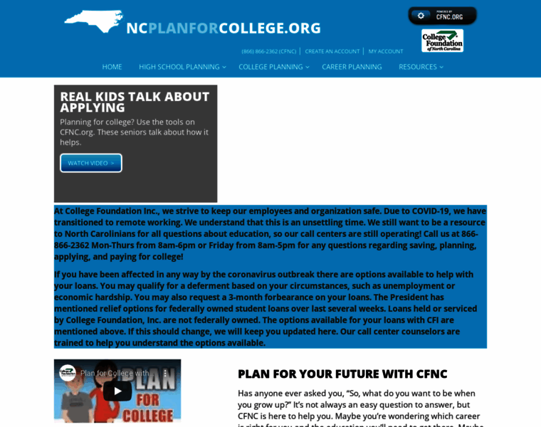 Ncplanforcollege.org thumbnail