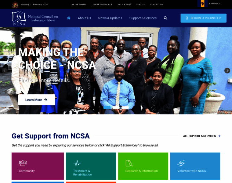 ncsa.gov.bb at WI. Welcome to the National Council on Substance Abuse ...