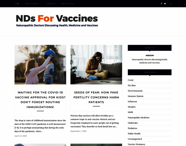 Ndsforvaccines.com thumbnail