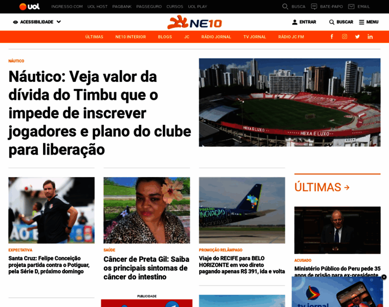 Ne10.com.br thumbnail
