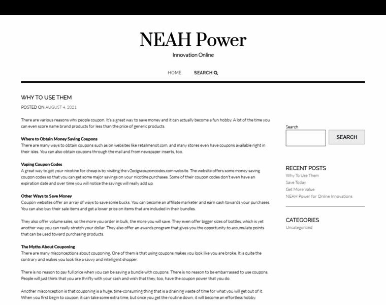Neahpower.com thumbnail