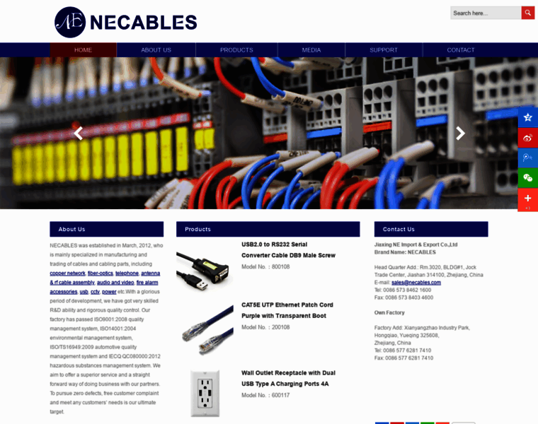 Necables.com thumbnail