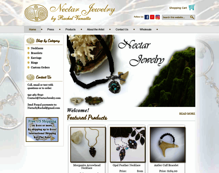 Nectarjewelry.com thumbnail