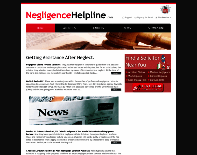 Negligencehelpline.com thumbnail