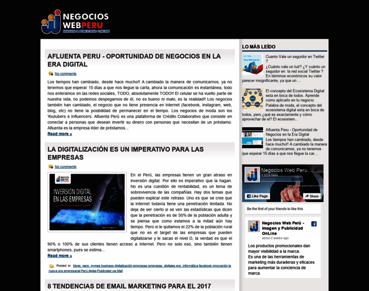 Negocioswebperu.com thumbnail