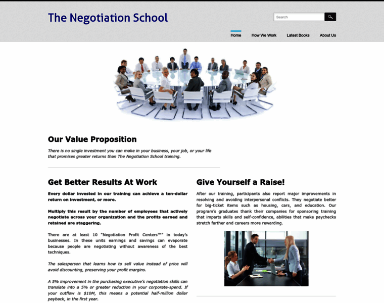 Negotiationschool.com thumbnail