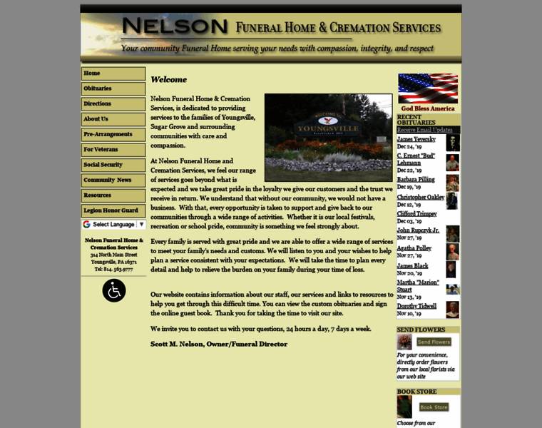 Nelsonfuneralhome.net thumbnail
