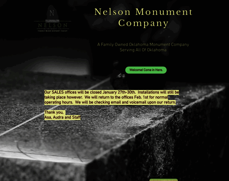 Nelsonmonumentcompany.com thumbnail