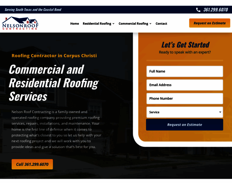 Nelsonroofcontracting.com thumbnail
