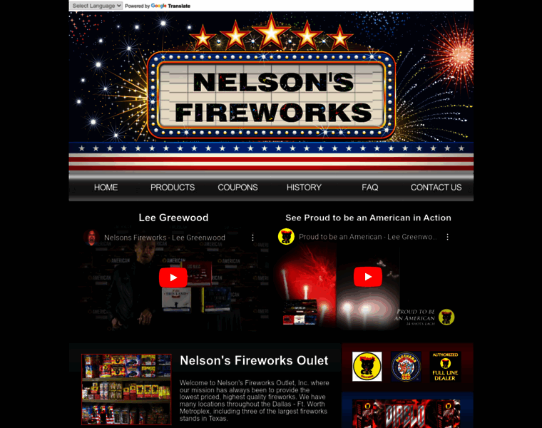 Nelsonsfireworks.com thumbnail