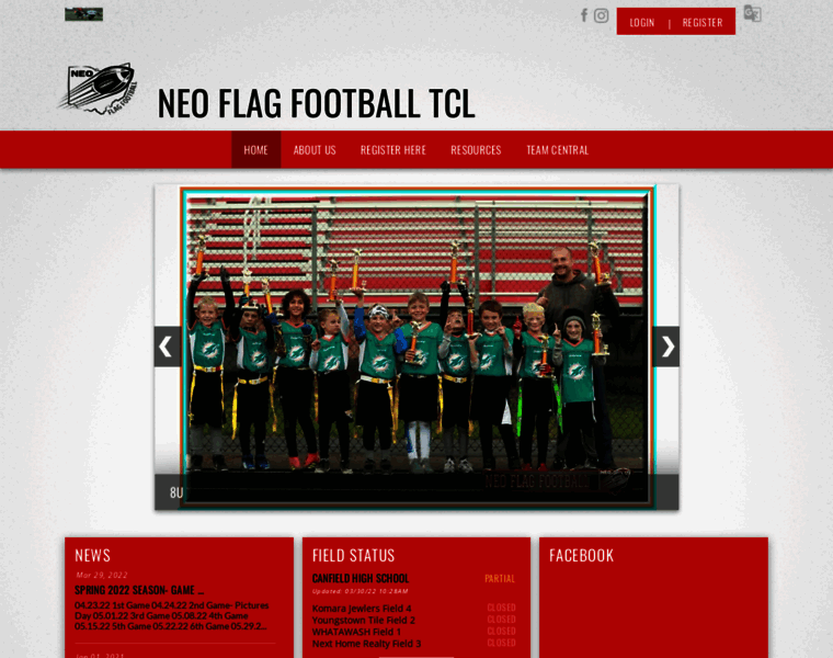 Neoflagfootball.com thumbnail