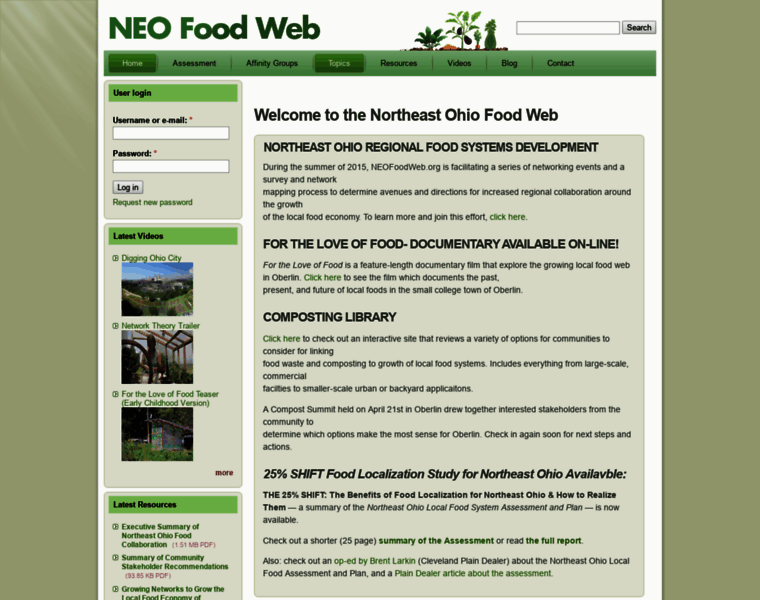 Neofoodweb.org thumbnail