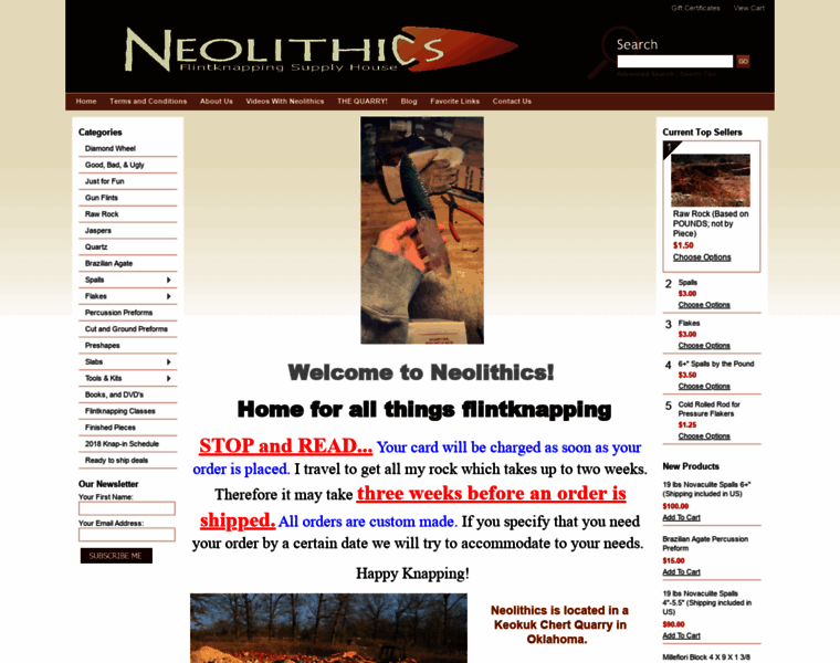 Neolithics.com thumbnail