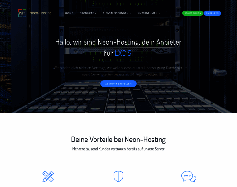 Neon-hosting.de thumbnail