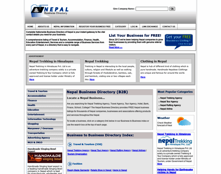 Nepalbusinessdirectory.com thumbnail