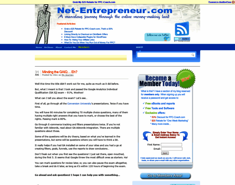 Net-entrepreneur.com thumbnail