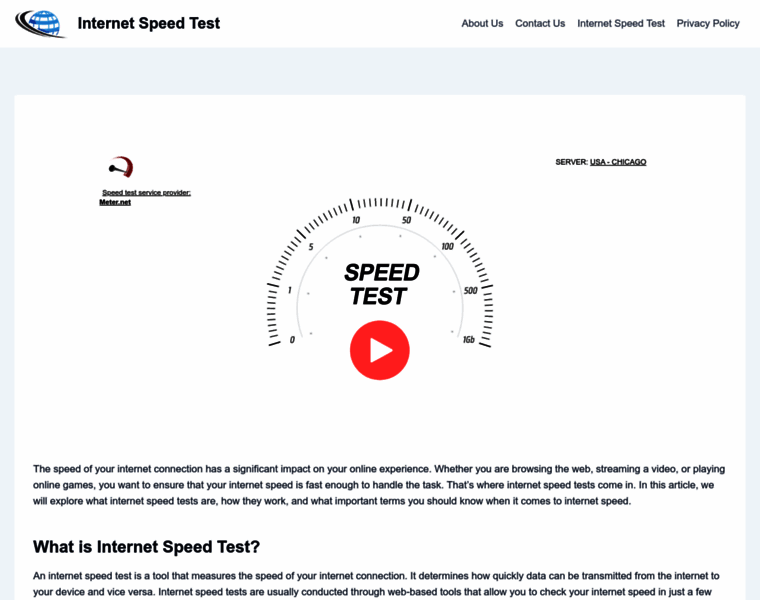 Net-speedtest.com thumbnail