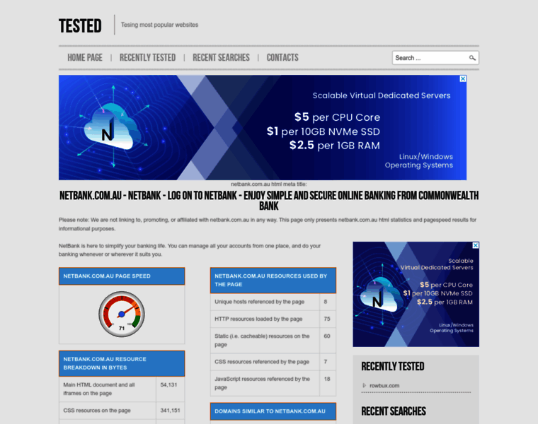 Netbank.com.au.testednet.com thumbnail