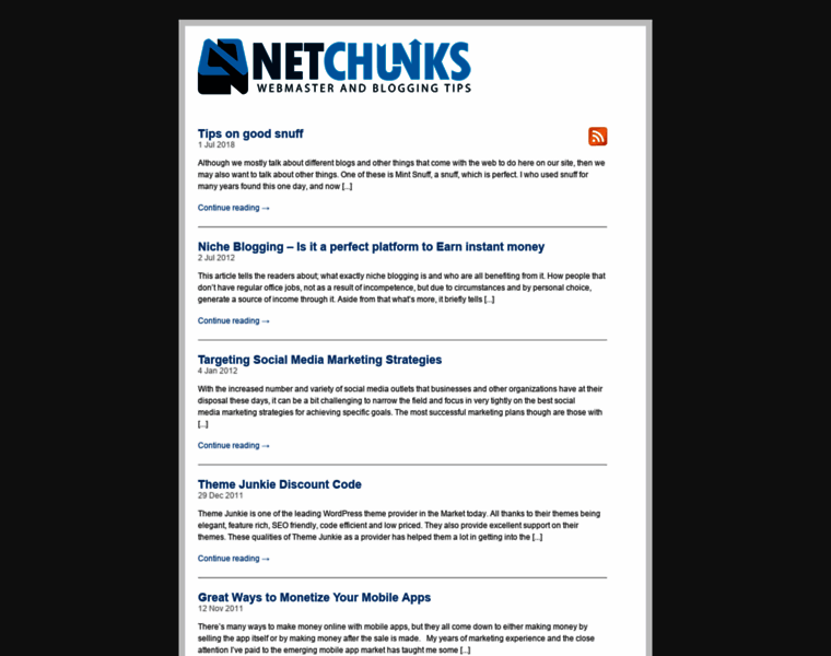 Netchunks.com thumbnail