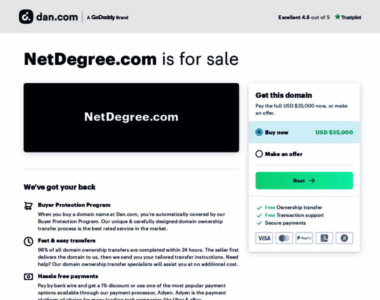 Netdegree.com thumbnail