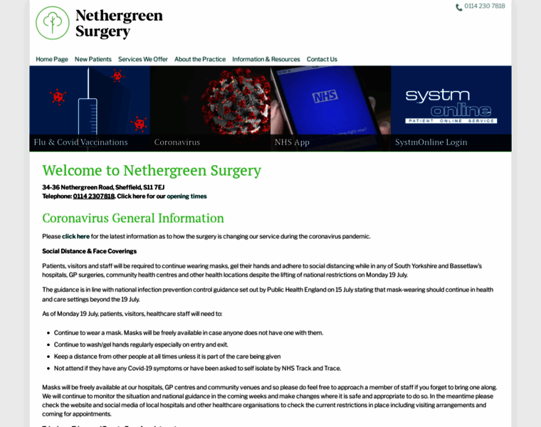 Nethergreen-surgery.co.uk thumbnail